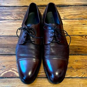 Hugo Boss Leather Woven Oxfords Men’s 9.5